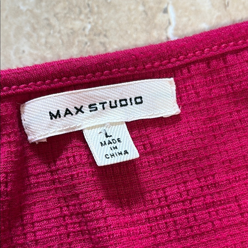 Max studio, Vibrant Pink Tiered Dress - Picture 5 of 14